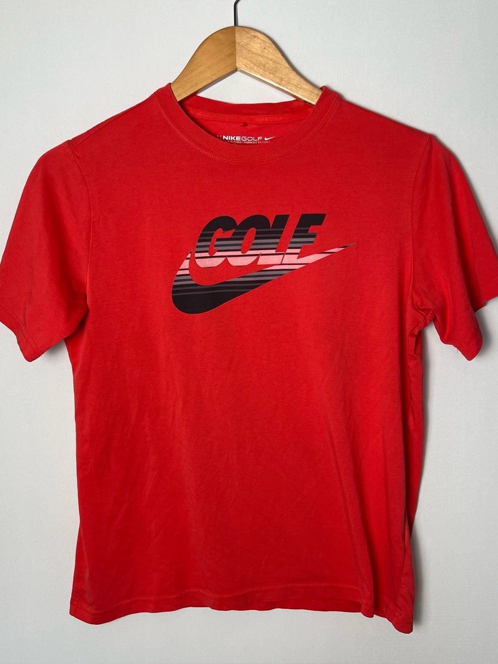 Nike Women’s Red Golf Short Sleeve Tee Shirt Large Loose Fit